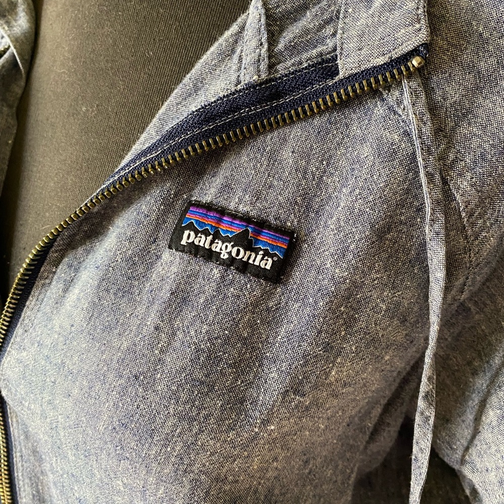 Patagonia Chambray zip up size M - Picture 5 of 5